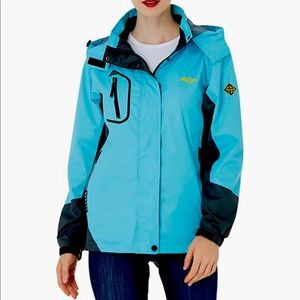 Wantdo Rain Jacket in Teal size S